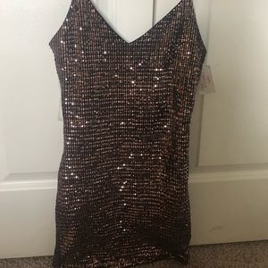 Gold Sparkly mini dress